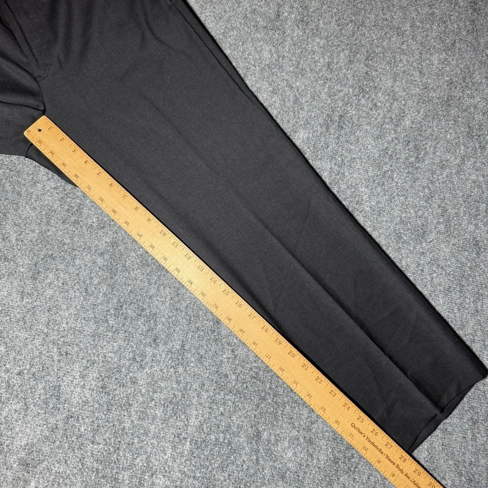 Brooks Brothers 1818 Madison Fit Reda Flexo Merino Wool Dress Pants 36x28 Black